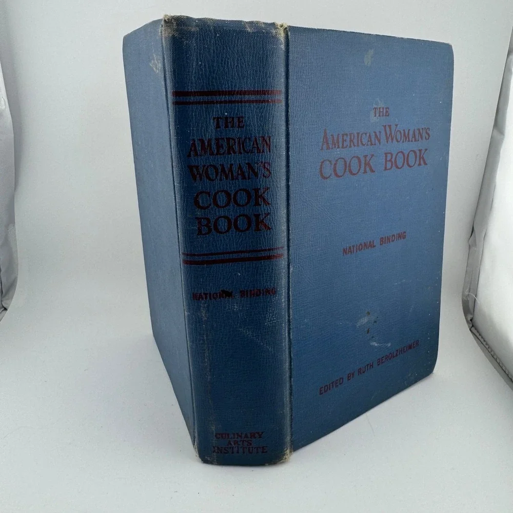 Culinary Arts Institute American Woman's Cook Book 1949 Blue Fair Vintage Tabbed